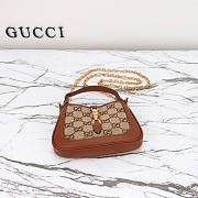 Gucci Jackie 1961 mini GG shoulder bag size 19x13x3cm - 4