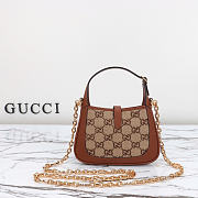 Gucci Jackie 1961 mini GG shoulder bag size 19x13x3cm - 3