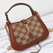 Gucci Jackie 1961 mini GG shoulder bag size 19x13x3cm - 2