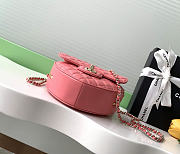 Chanel heart bag pink size 18x16.5x6.5cm - 6