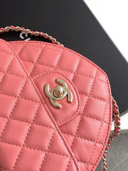Chanel heart bag pink size 18x16.5x6.5cm - 4