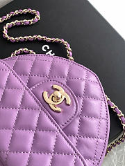 Chanel heart bag size 18x16.5x6.5cm - 2