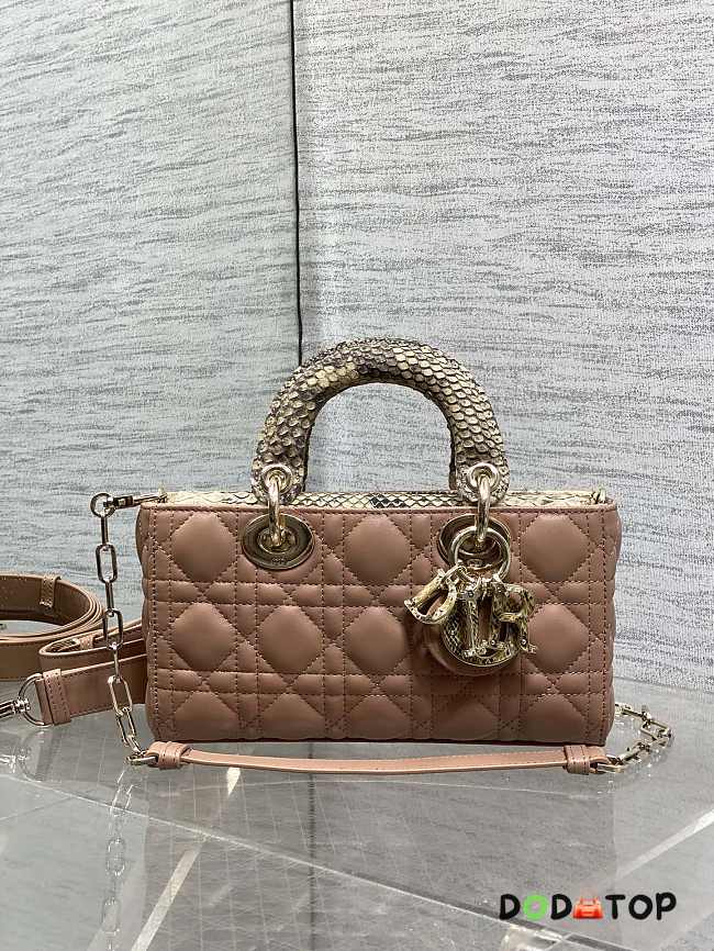 Dior lady joy brown bag size 22cm - 1