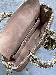 Dior lady joy brown bag size 22cm - 6