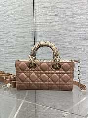 Dior lady joy brown bag size 22cm - 5