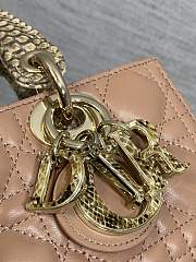 Dior lady joy brown bag size 22cm - 4