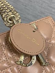 Dior lady joy brown bag size 22cm - 3