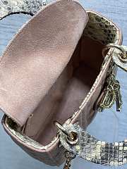 Dior lady brown bag size 17cm - 4