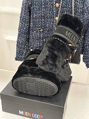 Moon Boot Icon Faux-Fur Boot Black Beads - 3