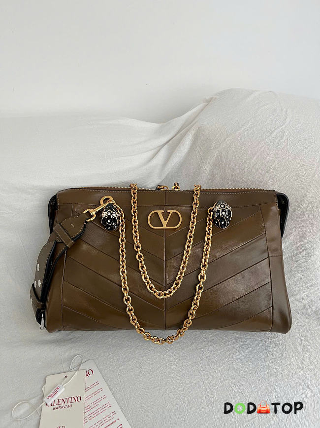 Valentino Garavani Panthea leather shoulder bag size 33x 19.5 x9cm - 1