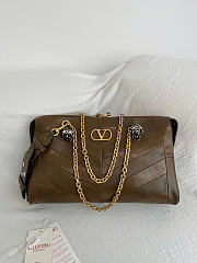Valentino Garavani Panthea leather shoulder bag size 33x 19.5 x9cm - 1