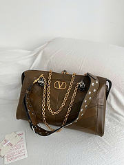Valentino Garavani Panthea leather shoulder bag size 33x 19.5 x9cm - 4