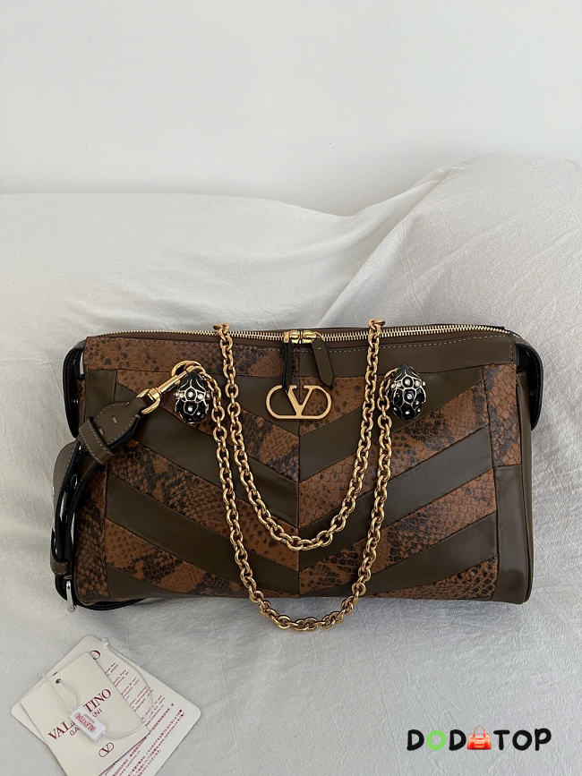 Valentino Garavani Panthea leather shoulder bag size 33x 19.5 x9cm - 01 - 1