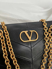 Valentino Garavani Panthea leather black shoulder bag size 33x 19.5 x9cm - 4