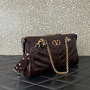 Valentino Garavani Panthea leather red shoulder bag size 33x 19.5 x9cm - 3