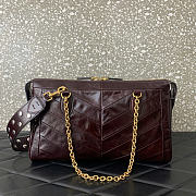 Valentino Garavani Panthea leather red shoulder bag size 33x 19.5 x9cm - 2