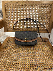 CELINE Triomphe Duo Shoulder Bag brown size 20x13x6cm - 1