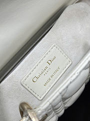 Dior Small Lady D-Joy Bag Ivory Cannage Lambskin bag size 22 x 12 x 6cm - 3