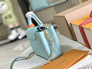 LV blue Capucines Taurillon bag size 21x14x8cm - 5