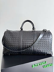 Bottegaveneta Intrecciato Duffle black bag size 55x29x24cm - 1