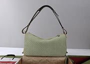 Gucci Half Horsebit medium shoulder bag green size 38x20x15cm - 6