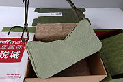 Gucci Half Horsebit medium shoulder bag green size 38x20x15cm - 4