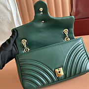 Gucci Marmont green bag size 26x15x7cm - 5
