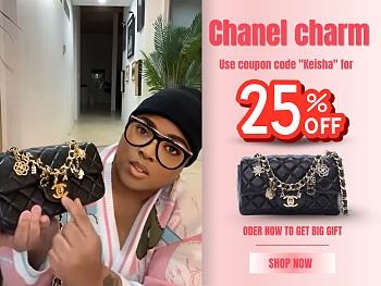 Chanel charm black bag size 20x12x6cm Code Keisha (25% off)