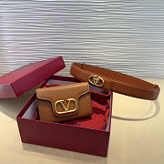 Valentino Waist Bag Brown Belt 95-100 Size 12.5 x 8.5 cm - 1