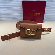 Valentino Waist Bag Brown Belt 95-100 Size 12.5 x 8.5 cm - 6