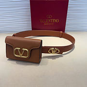 Valentino Waist Bag Brown Belt 95-100 Size 12.5 x 8.5 cm - 5