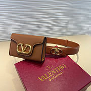 Valentino Waist Bag Brown Belt 95-100 Size 12.5 x 8.5 cm - 2