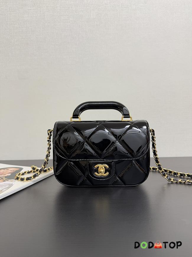 Chanel black bag mini size 18x4.5x13cm - 1