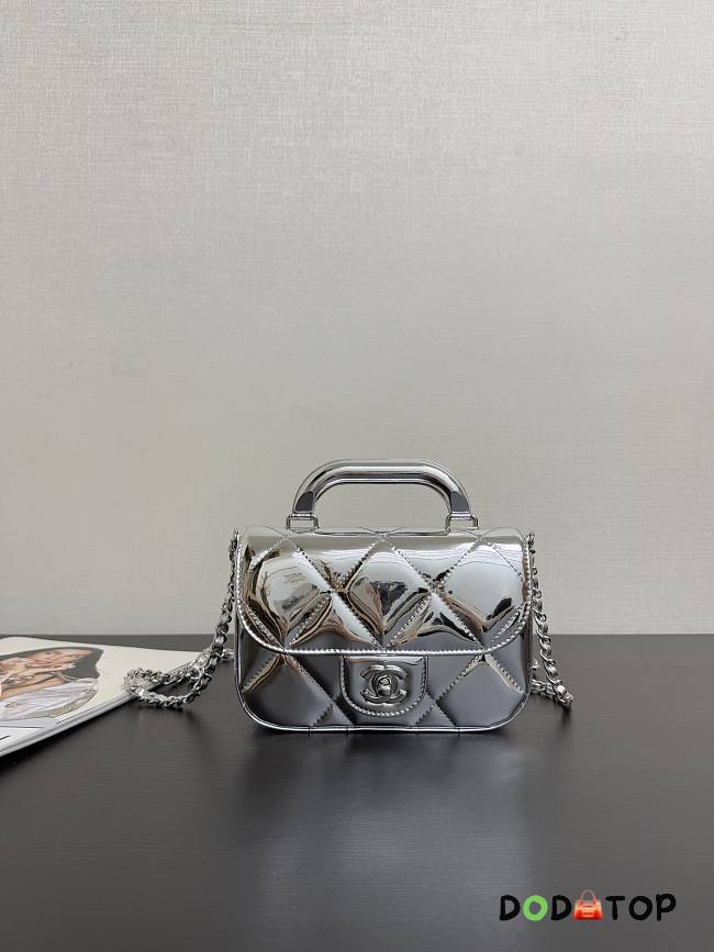 Chanel siver bag mini size 18x4.5x13cm - 1
