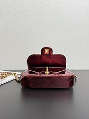 Chanel pink bag mini size 18x4.5x13cm - 5