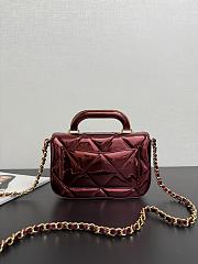 Chanel pink bag mini size 18x4.5x13cm - 2