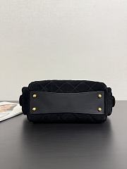 Chanel 25k Bag Black Suede 24x15.5x11.5cm - 6