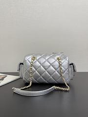 Chanel 25k Bag Silver 24x15.5x11.5cm - 2