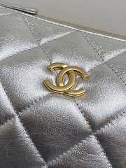 Chanel 25k Bag Silver 24x15.5x11.5cm - 5