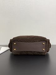 Chanel 25k Bag brown Suede 24x15.5x11.5cm - 2