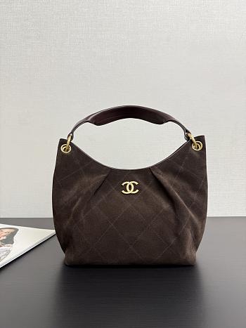 Chanel hobo 26C brown bag size 32x20x9cm