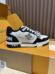  LV trainer sneaker black men - 5