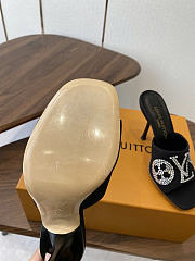 Louis vuitton sandals black women 10.5cm - 6