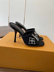 Louis vuitton sandals black women 10.5cm - 3