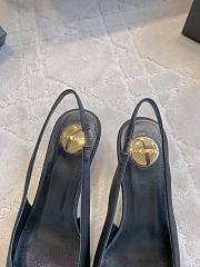Saint Laurent  Dakota Slingback Pumps in Satin Crepe 5cm, black - 2