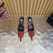Saint Laurent Dakota Slingback Pumps in Satin Crepe 5cm, brown - 5