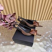 Saint Laurent Dakota Slingback Pumps in Satin Crepe 5cm, 01 - 1