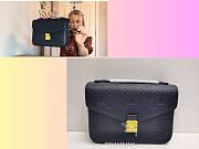 Louis Vuitton Pochette Metis Monogram Empreinte Leather Dark Blue M41487 Size 25 x 19 x 7 cm Code JEN25 (25% off) - 1