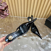 SAINT LAURENT Apolline patent-leather slingback pumps 10.5cm - 4