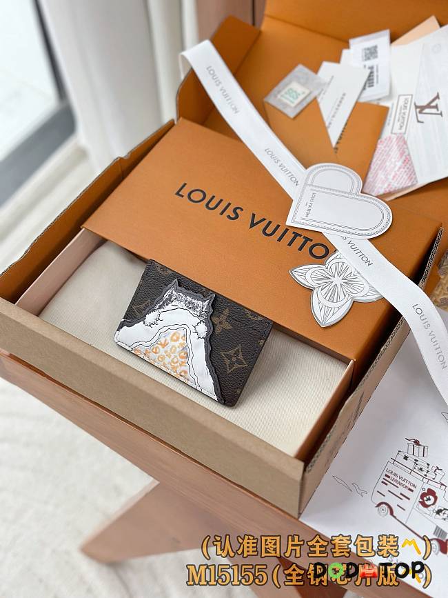 Louis Vuitton M15155 Card Holder size 11 x 7 x 0.5cm - 1